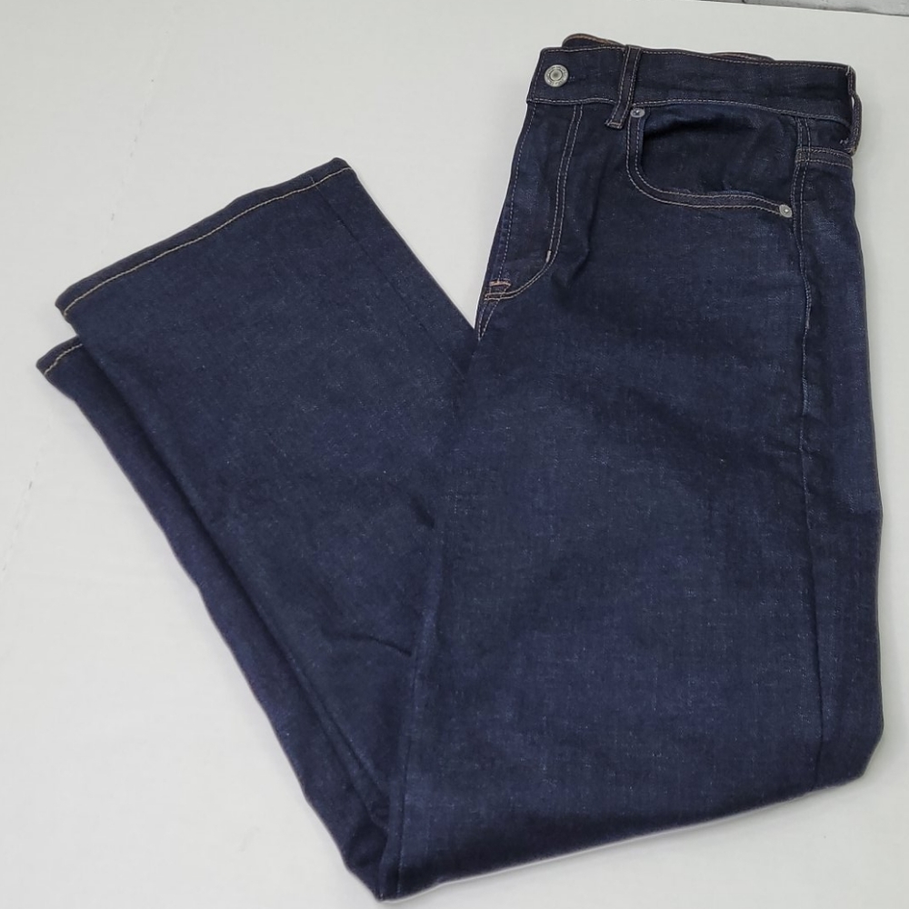American eagle tall dark wash wide leg jeans